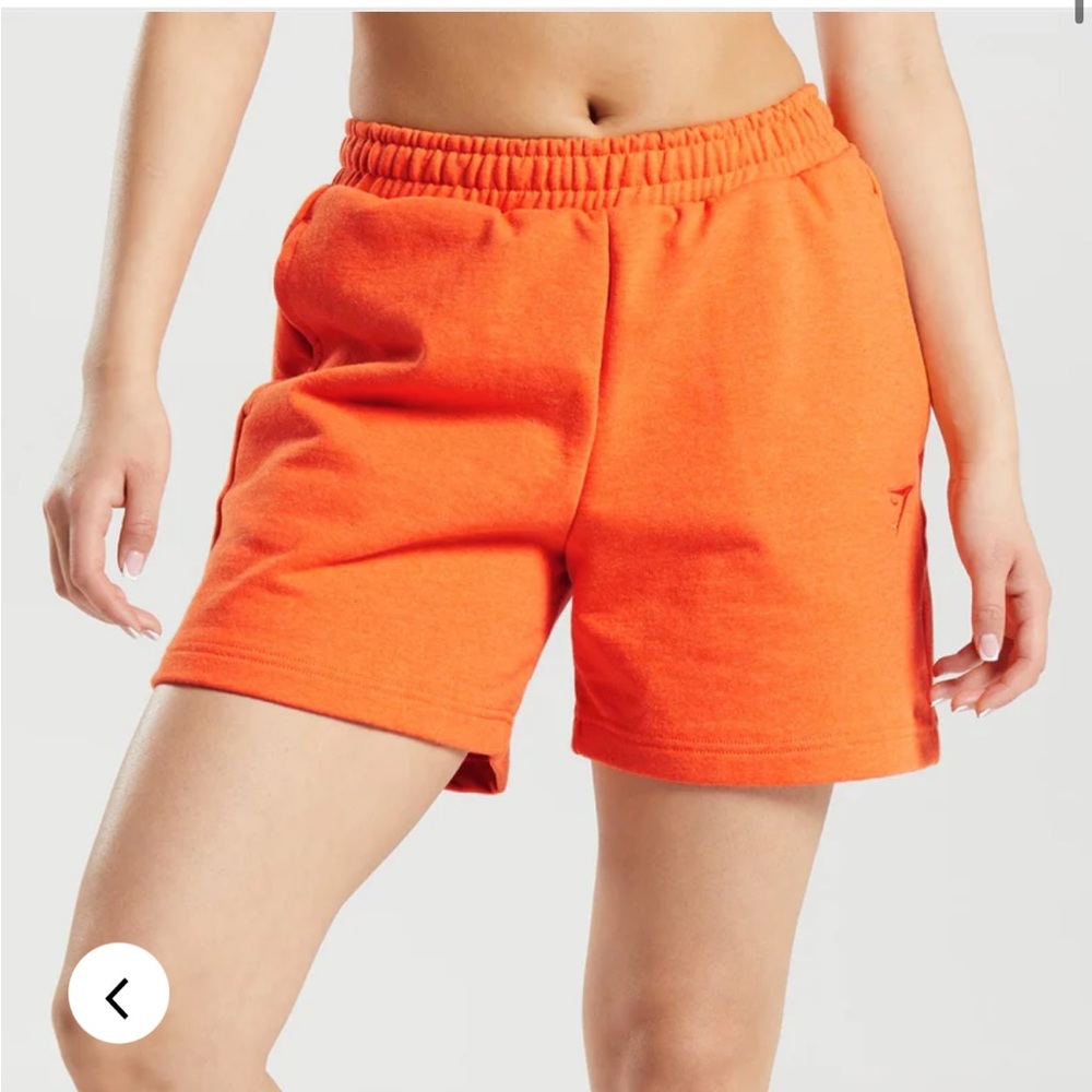 Orange gymshark restday shorts